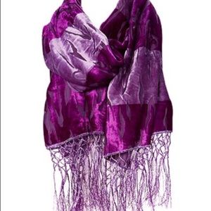 Velvet Burnout Scarf